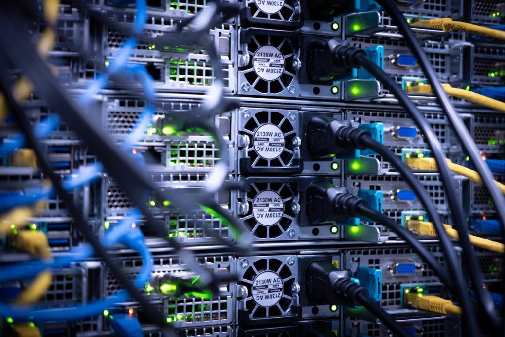 Photo of computer servers