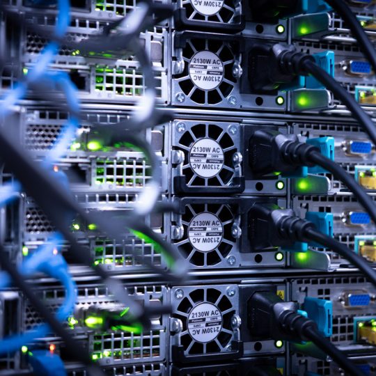 Photo of computer servers