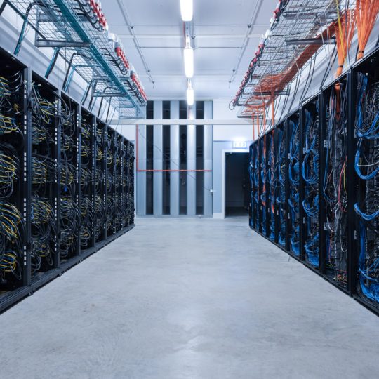 Photo of the Tetralith system in server hall