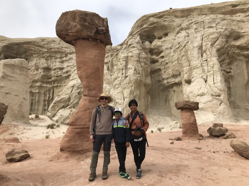 Debasmita Samaddar and her partner Marco and son Irabaan.